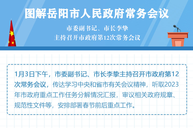 图解：岳阳市人民政府第12次常务会议 