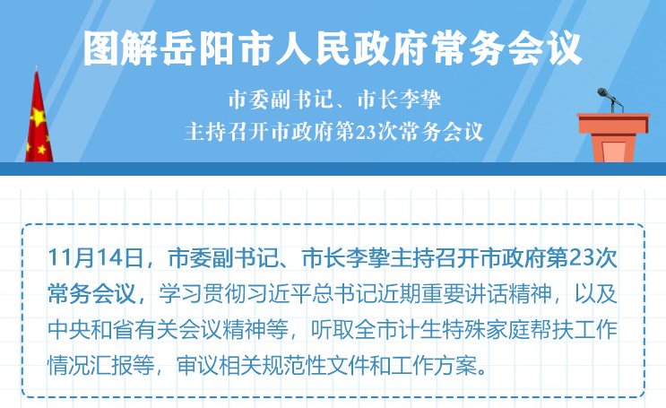 图解：岳阳市人民政府第23次常务会议 