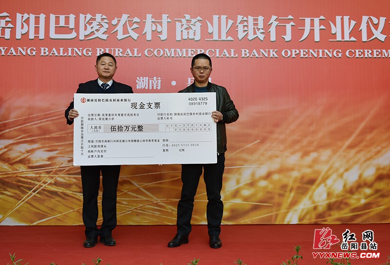 巴陵农村商业银行正式挂牌成立